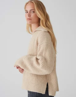 Outlet Grobstrickpullover POLONDA Regular mit Wolle Strick