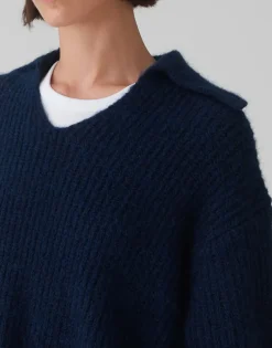 Outlet Grobstrickpullover POLONDA Regular mit Wolle Strick