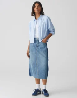 Cheap Hemdbluse FALETTI Batwing Fit aus Baumwoll Mix Blusen