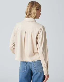 Best Sale Hemdbluse FONTEGA Regular in Veloursleder-Optik Blusen