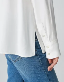 Store Hemdbluse FUHLA Loose aus weichem Viskose Mix Blusen