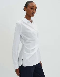 Best Sale Hemdbluse ZELLIMA Slim mit Wickel Effekt Blusen