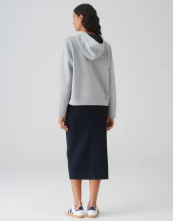 Outlet Hoodie GISSI Loose aus weichem Viskose Mix Sweat