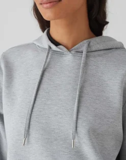 Outlet Hoodie GISSI Loose aus weichem Viskose Mix Sweat