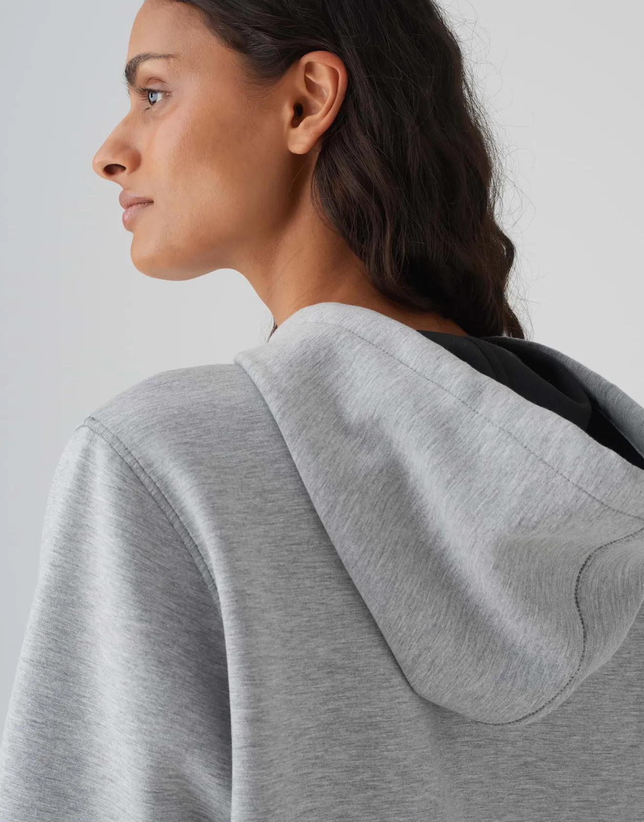 Outlet Hoodie GISSI Loose aus weichem Viskose Mix Sweat