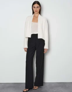 Store Jacke UMARLIE Loose in Fake Fur Optik Sweat