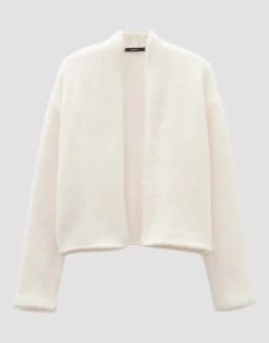 Store Jacke UMARLIE Loose in Fake Fur Optik Sweat