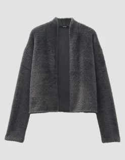 Cheap Jacke UMARLIE Loose in Fake Fur Optik Sweat