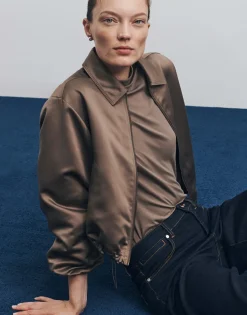 Online Jerseyshirt KARINN Slim aus nachhaltigem Viskose Mix Basics