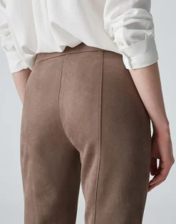 Online Jogpants ELVINA CARGO Slim in Veloursleder-Optik Hosen
