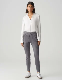 Cheap Jogpants ELVINA CARGO Slim in Veloursleder-Optik Hosen