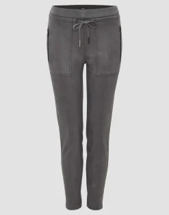 Cheap Jogpants ELVINA CARGO Slim in Veloursleder-Optik Hosen