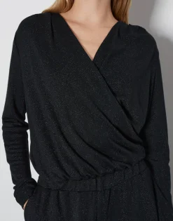 Cheap Jumpsuit CANDELIA Wide mit Glitzer-Effekt Hosen