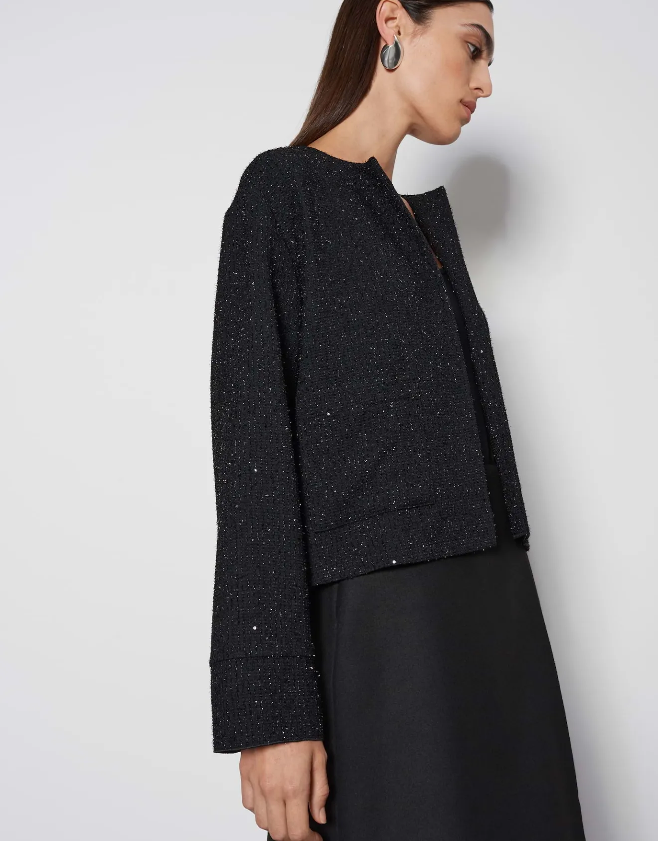 Hot Kurze Blazerjacke NERCI Loose mit Glitzer Effekt Blazer & Westen