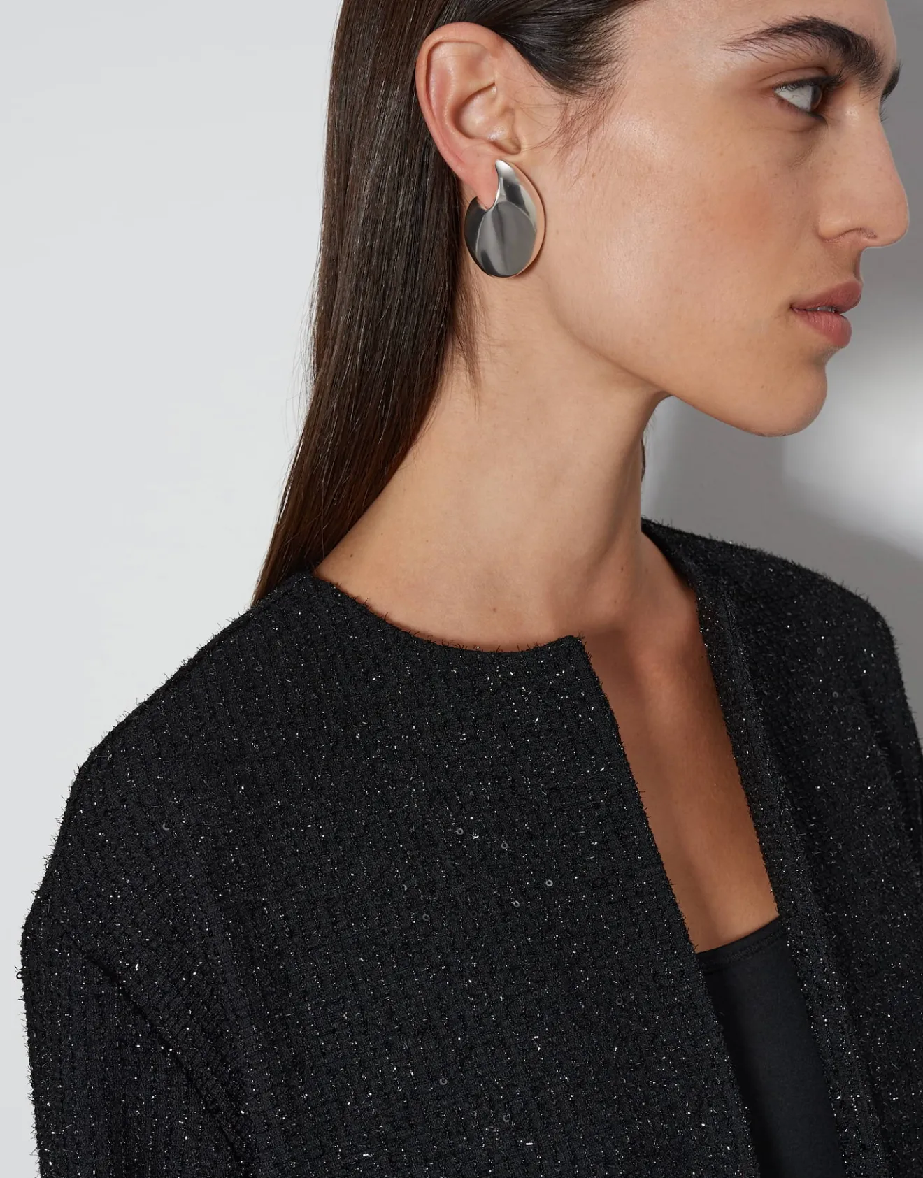 Hot Kurze Blazerjacke NERCI Loose mit Glitzer Effekt Blazer & Westen