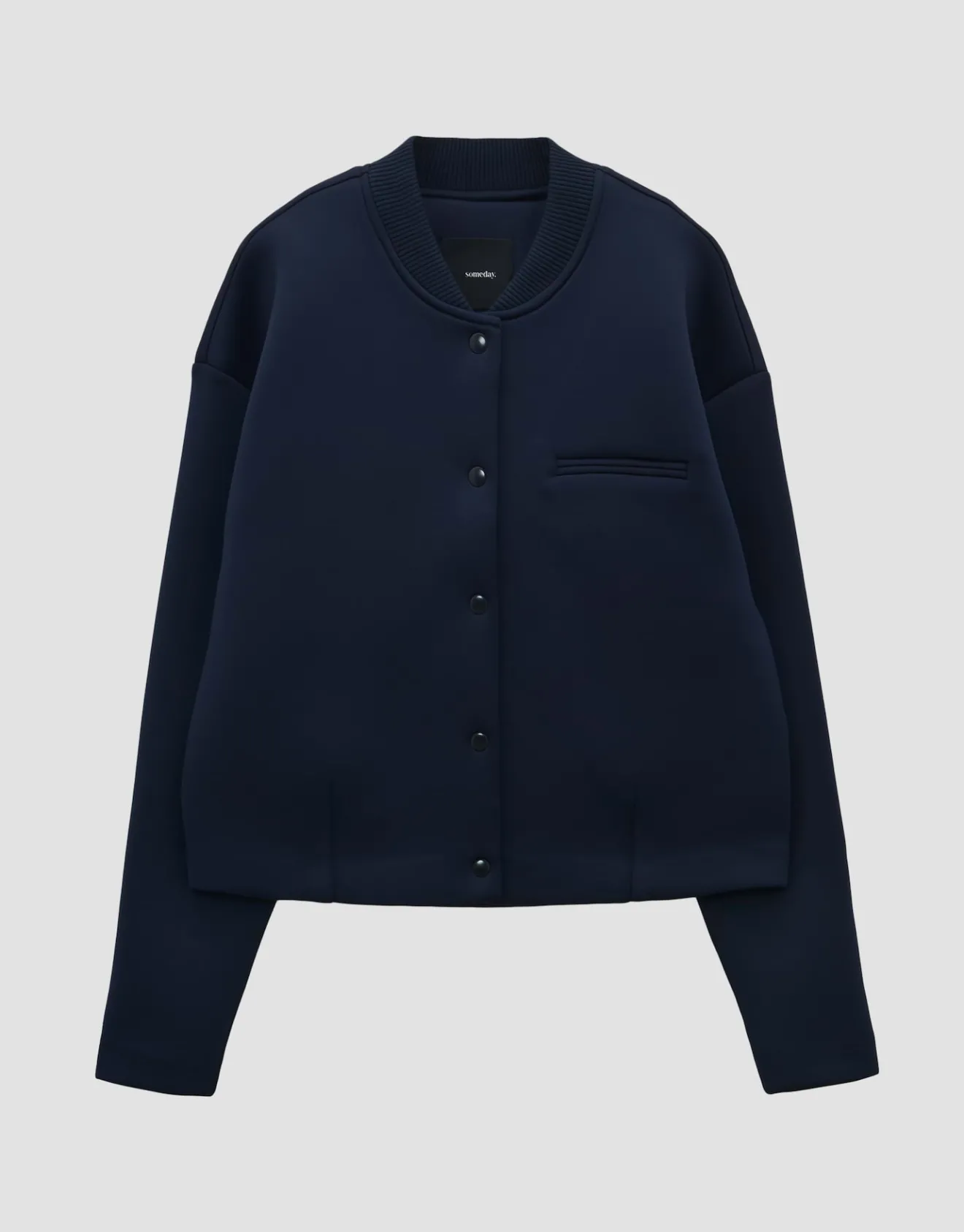 Clearance Kurze Bomberjacke ULONI Loose aus Scuba Sweat