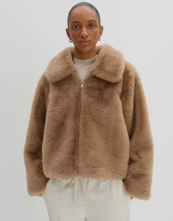 Fashion Kurze Fakefur Jacke VARIAH Loose Jacken & Mäntel