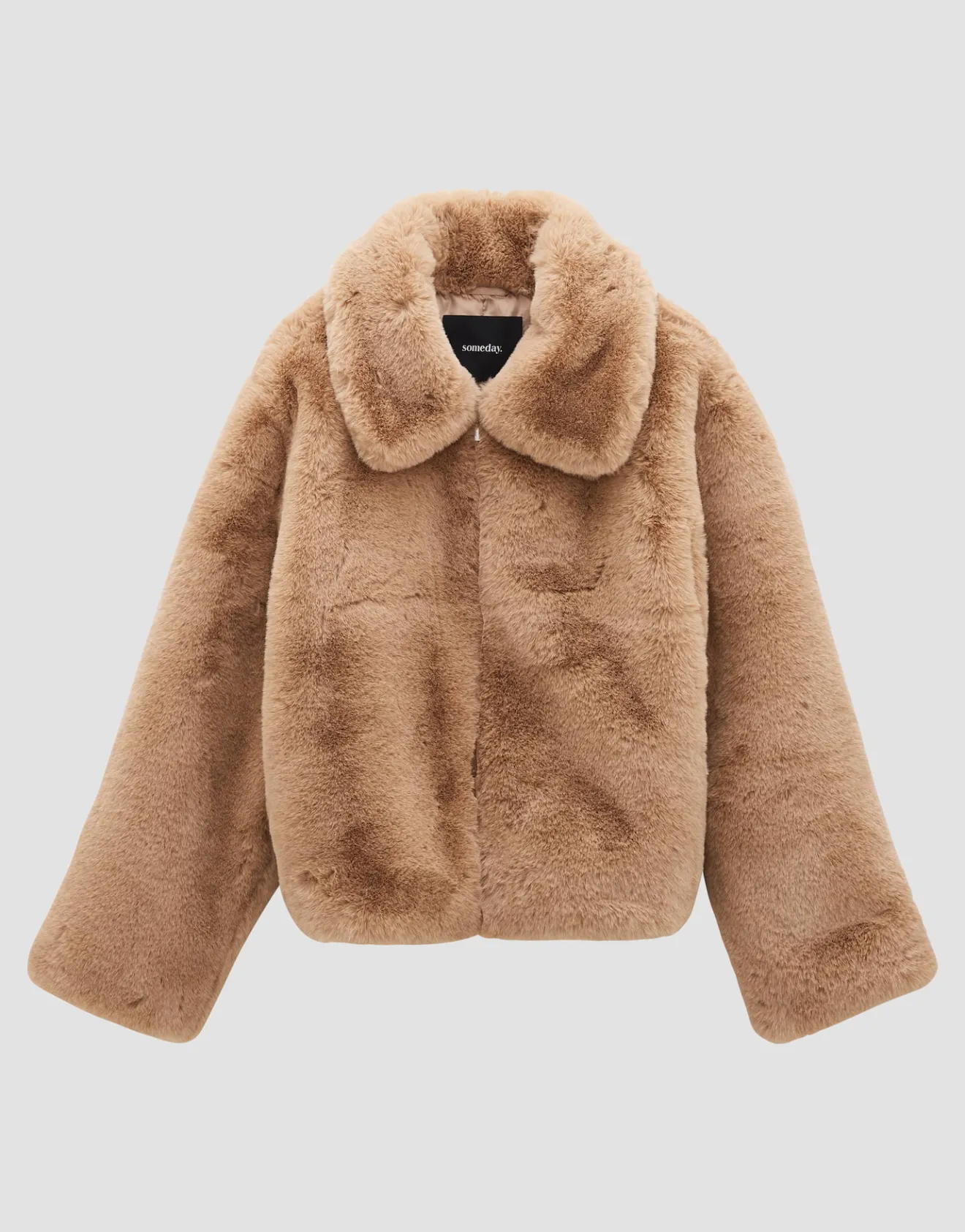 Fashion Kurze Fakefur Jacke VARIAH Loose Jacken & Mäntel