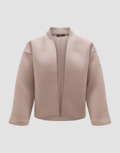 Fashion Kurze Sweatjacke GERTONI Regular aus Scuba-Ware Sweat