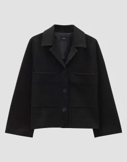 Hot Kurzer Blazer NANAMI DETAIl Loose aus Viskose Mix Blazer & Westen