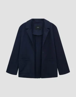 Clearance Kurzer Blazer NUSALIA Regular aus Twill Jersey Blazer & Westen