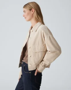 Shop Kurzjacke HENNJA Boxy Fit aus weichem Cord Jacken & Mäntel|Blazer & Westen