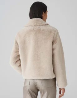 Cheap Kurzjacke HERRISA Loose aus Fellimitat Jacken & Mäntel