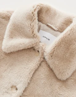 Cheap Kurzjacke HERRISA Loose aus Fellimitat Jacken & Mäntel
