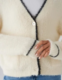 Online Kuscheliger Cardigan DIPINGA Loose mit Wolle Strick