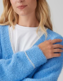 Outlet Kuscheliger Cardigan DIPINGA Loose mit Wolle Strick