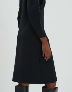Store Langarm Kleid QUILOMENA in Midi Länge Kleider