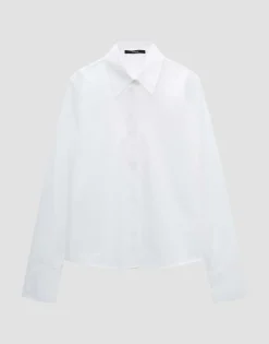 Cheap Langarmbluse ZANDRINA Loose aus Baumwollpopeline Blusen