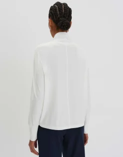Cheap Langarmshirt KESINE Regular mit umschlagenem Stehkragen Shirts