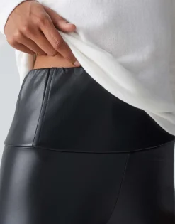 Outlet Leggings ELYSSA Slim in Leder Optik Hosen
