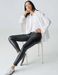 Outlet Leggings ELYSSA Slim in Leder Optik Hosen