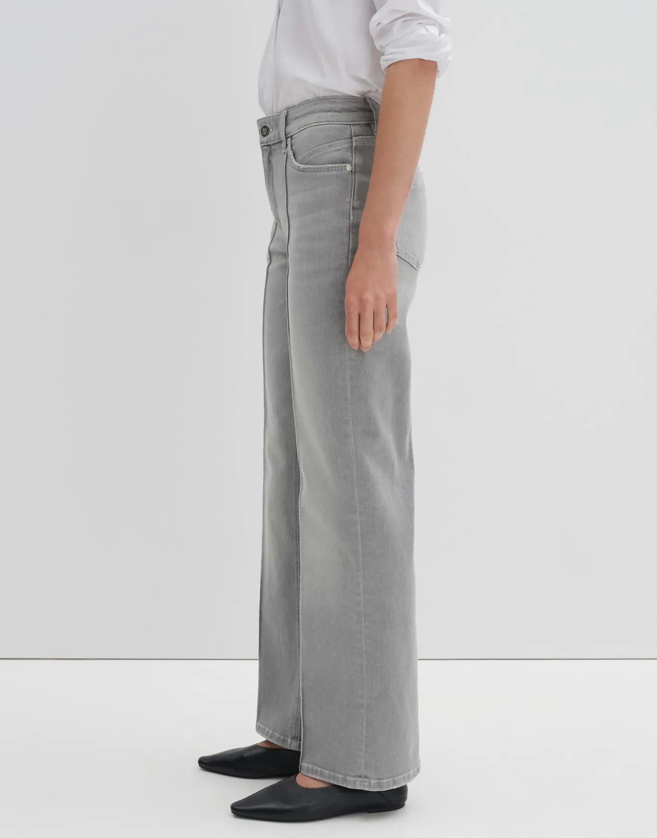 Sale Long Flared Denim CARIE LINE Mid Rise mit Biese Jeans