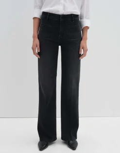 Hot Long Flared Jeans CARIE FRENCH aus stretchigem BCI Cotton Mix Hosen|Jeans