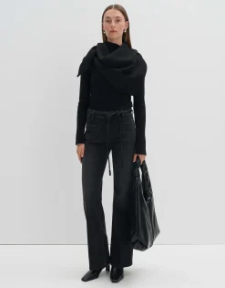 Hot Long Flared Jeans CARIE FRENCH aus stretchigem BCI Cotton Mix Hosen|Jeans