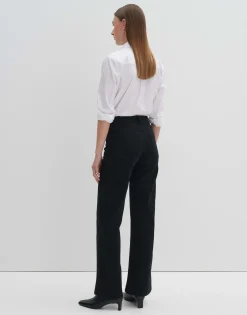 Discount Long Flared Jeans CARIE ICONIC Mid Rise aus nachhaltigem Baumwoll Mix Jeans