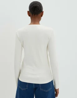Clearance Longsleeve KINOLA Regular aus dezenter Rippstruktur Basics|Shirts