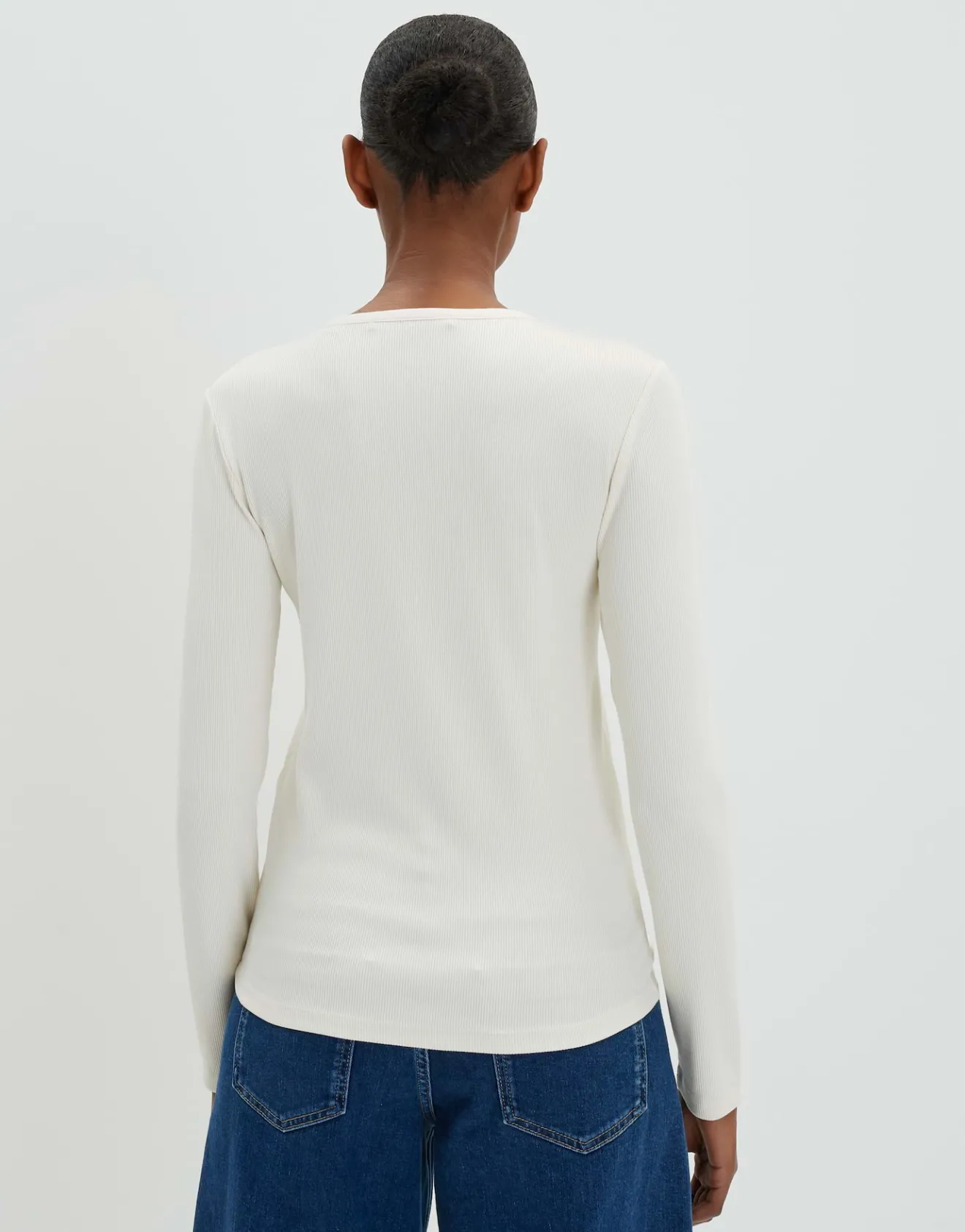 Clearance Longsleeve KINOLA Regular aus dezenter Rippstruktur Basics|Shirts