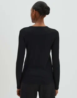 Hot Longsleeve KINOLA Regular aus dezenter Rippstruktur Basics|Shirts