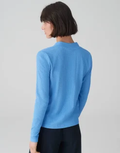 Outlet Longsleeve SIWENA Slim aus strukturiertem Jersey Shirts