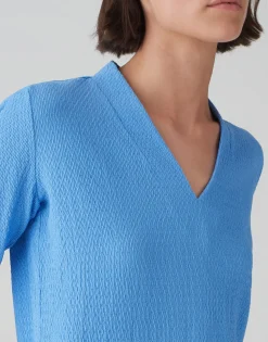 Outlet Longsleeve SIWENA Slim aus strukturiertem Jersey Shirts