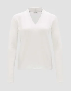 Outlet Longsleeve SIWENA Slim aus strukturiertem Jersey Shirts