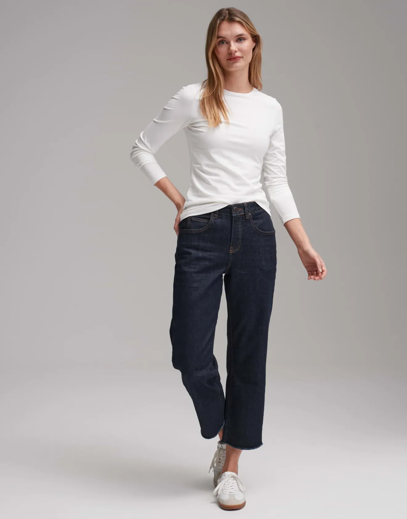 Online Longsleeve SMILLA Slim aus Jersey Basics|Shirts