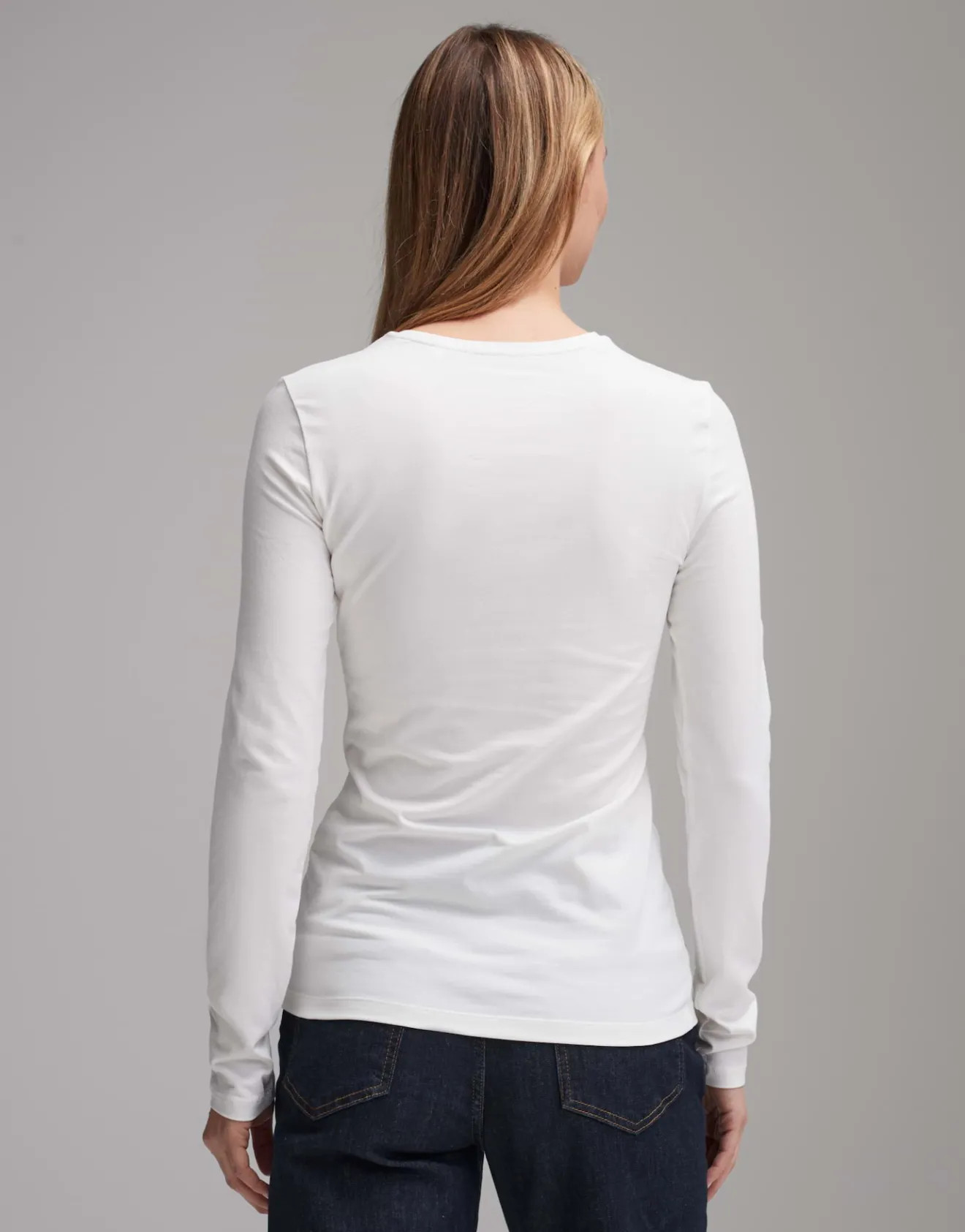 Online Longsleeve SMILLA Slim aus Jersey Basics|Shirts