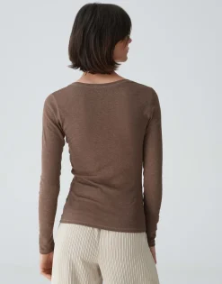 Fashion Longsleeve SORANA Slim aus BCI Cotton Mix Basics|Shirts