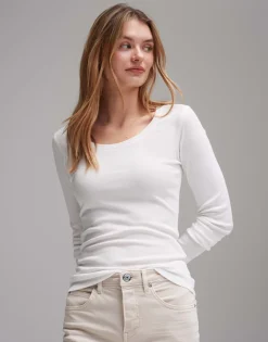 Fashion Longsleeve SORANA Slim aus BCI Cotton Mix Basics|Shirts