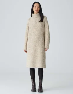 Discount Midikleid WASTELLE Regular in Bouclé Optik Strick|Kleider